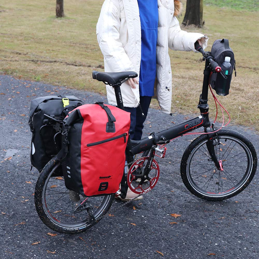 Rhinowalk Bolsa Impermeable para Bicicleta, 20L para portabicicletas de Carga, Bolsa de Hombro