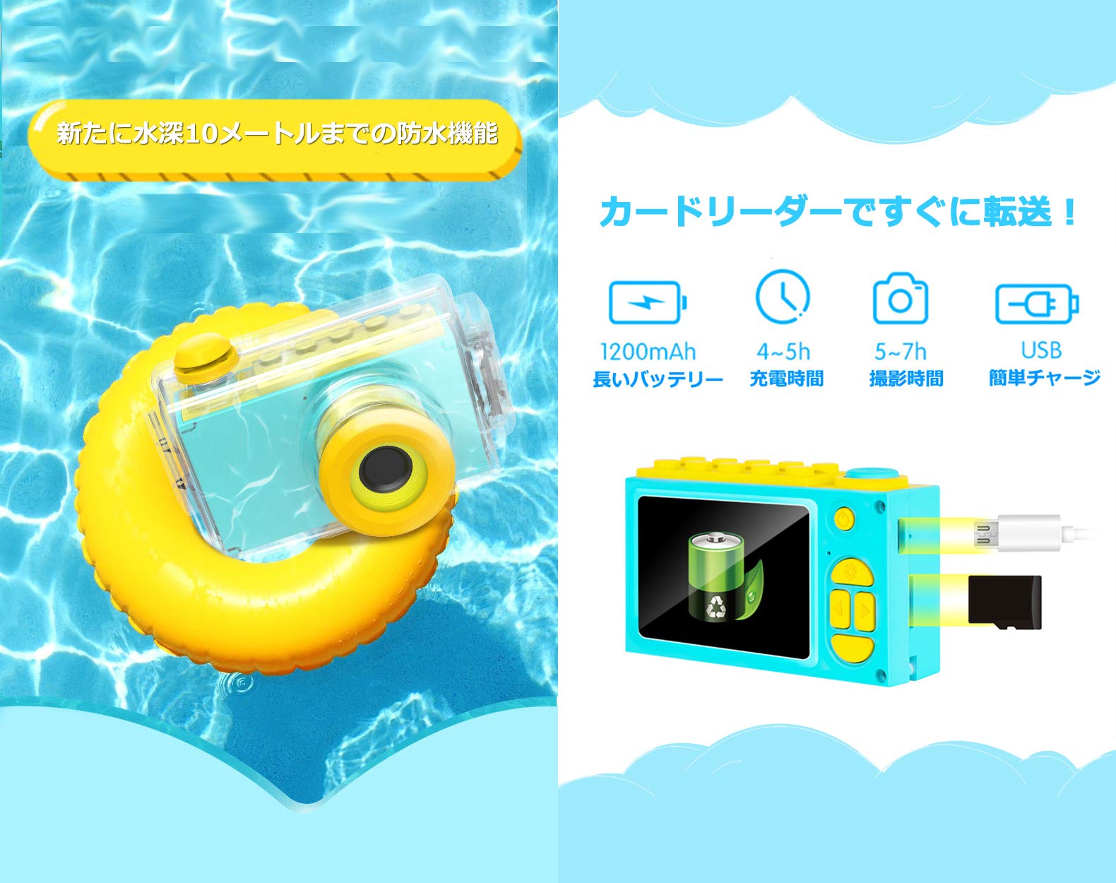myFirst Camera 2, Fotocamera per Bambini, con Custodia Waterproof, 8 MP, Schermo IPS da 2", Video Full HD, Scheda di Memoria Micro SD fino a 32 GB non Inclusa, Rosa