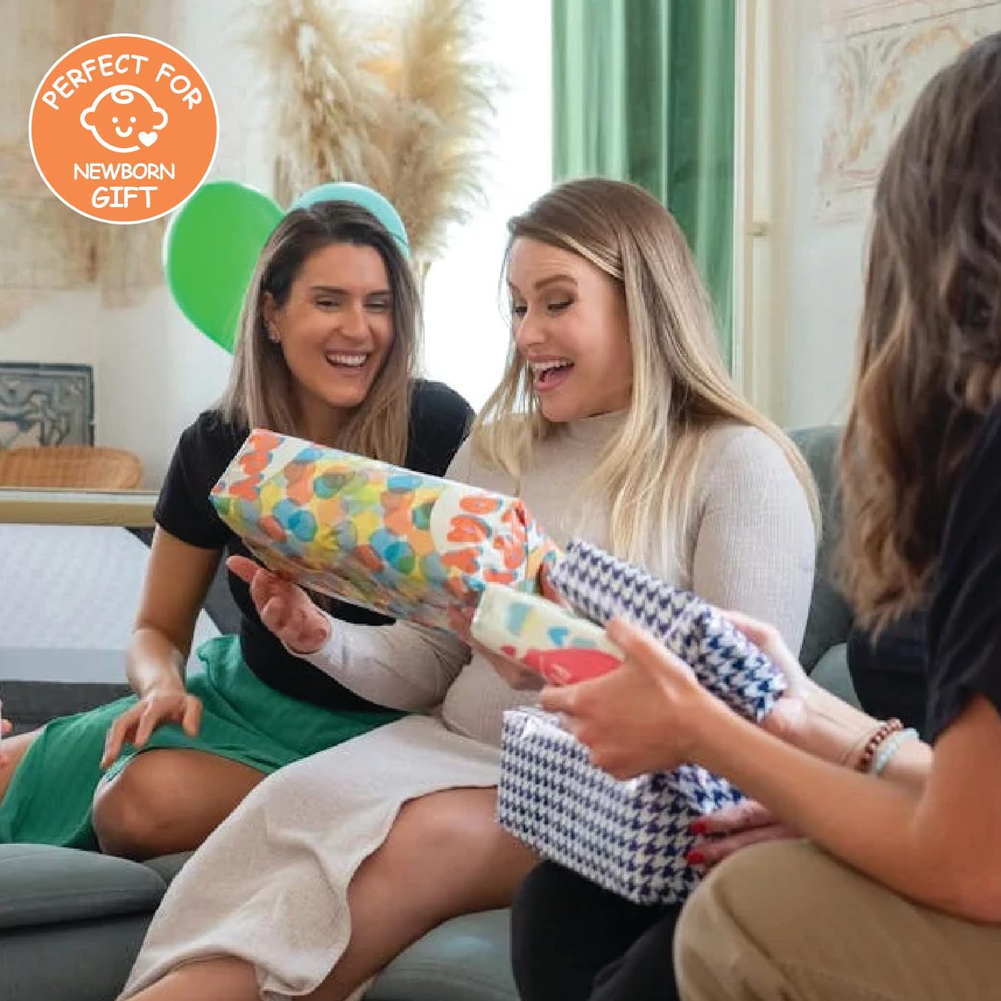 Sam & Lilly Baby Monthly Milestone Blanket 67"x60" +15 Monthly Milestone Signs +3 Animals +12 Cutouts, Newborn Photo Props, Registry Must Haves New mom Gift Hello World Neutral Sign