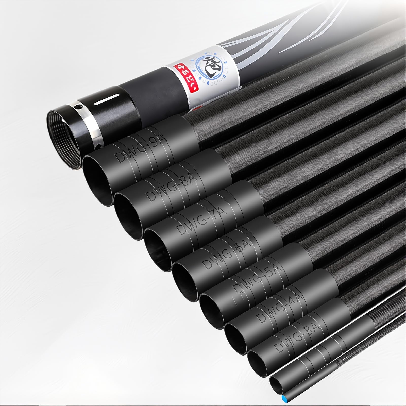 TUJISEK Canne A Peche Telescopique en Fibre De Carbone Ultra-LéGer Et Ultra-Dur 8M-15M Canne A Peche Au Coup Canne à PêChe Chinoise Convient Aux Lacs RéServoirs RivièRes Ruisseaux(8m)