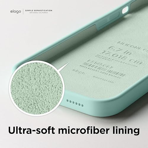 Miniatura 7 de elago Funda compatible con iPhone 14 Pro Max, de silicona líquida, funda protectora de cuerpo completo, a prueba de golpes, funda delgada para