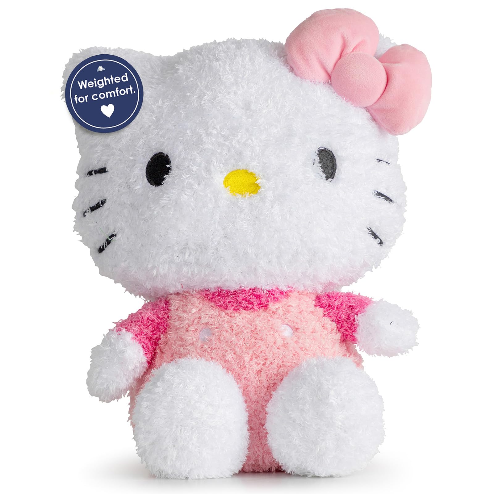 Weighted Hello Kitty Fuzzy Plush Pillow Buddy - 2.5 lbs Super Soft Stuffed Pillow, 13 inches