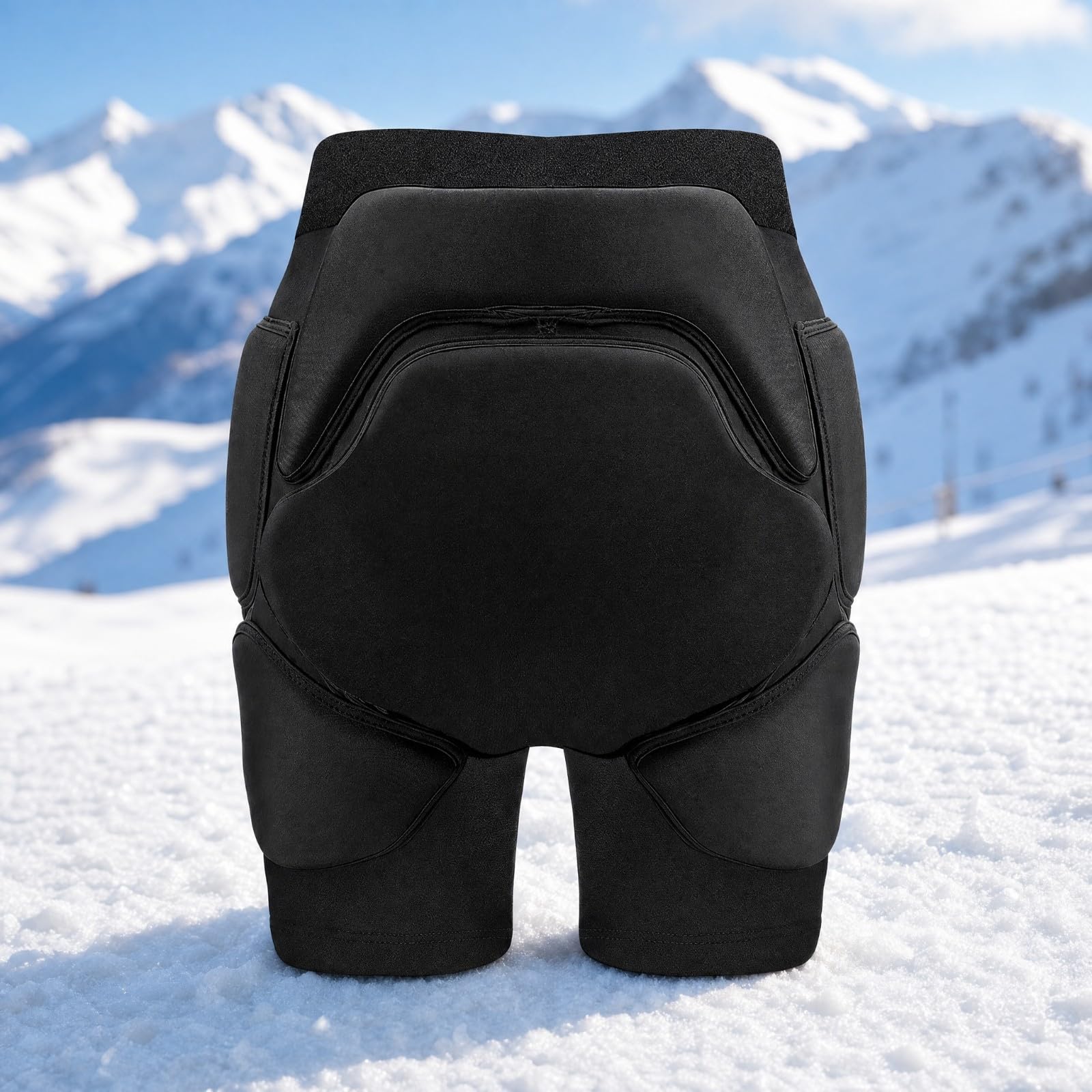 Harilla Hose mit hocichtSchaumpolsterung Gepolstert Ski-Protektorenshorts Stoßdämpfend 3D Hüftprotektor-Shorts für Eislaufen, Rollschuhlaufen