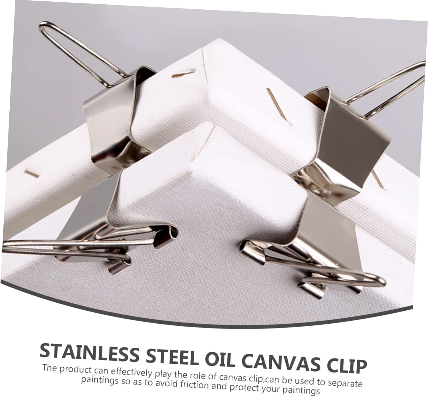 Homoyoyo 3sets 2pcs Wet Canvas Clips Painting Frame Clamps for Easy Carrying and Natural Drying for Artists and Painters Lightweight and Compact Design 2pcs*3