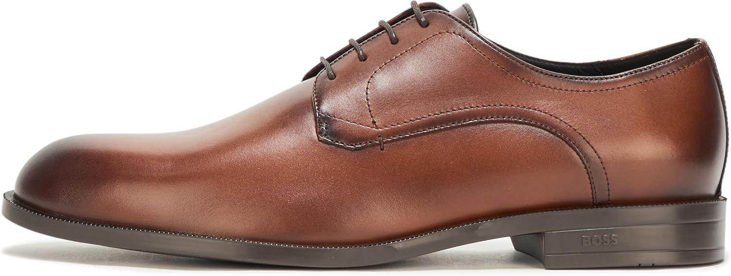 BOSS Men's Tayil Smooth Leather Derby Dress Shoe