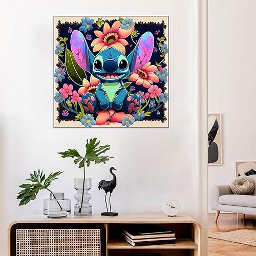 Miniatura 4 de Kits de punto de cruz estampados, kits de punto de cruz para principiantes y adultos, dimensiones impresas, patrón de dibujos animados, kit de