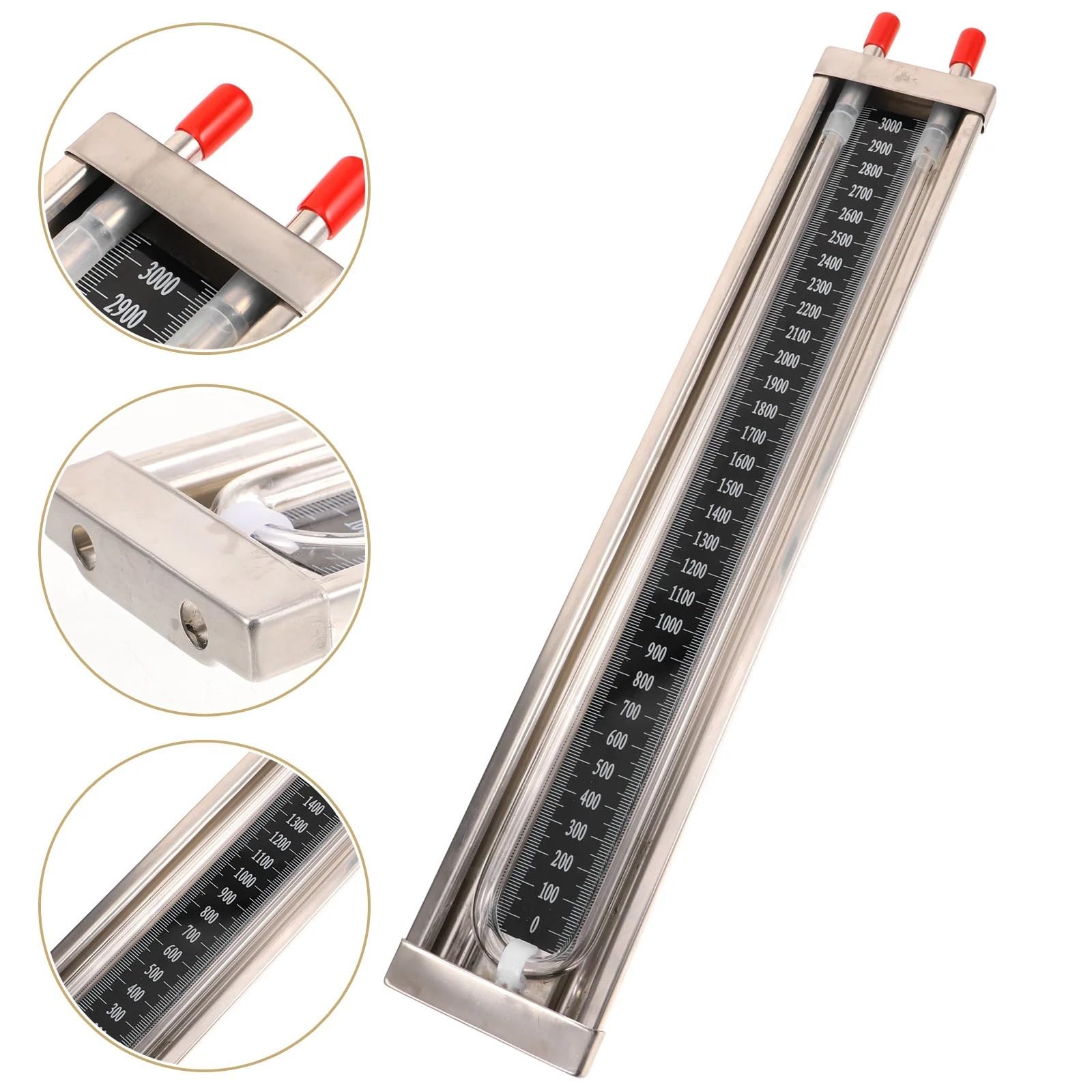 Manómetro de tubo en U, medidor de presión, probador de vacío de acero inoxidable, sensor diferencial, instrumentos de medición, medidor de presión for el hogar