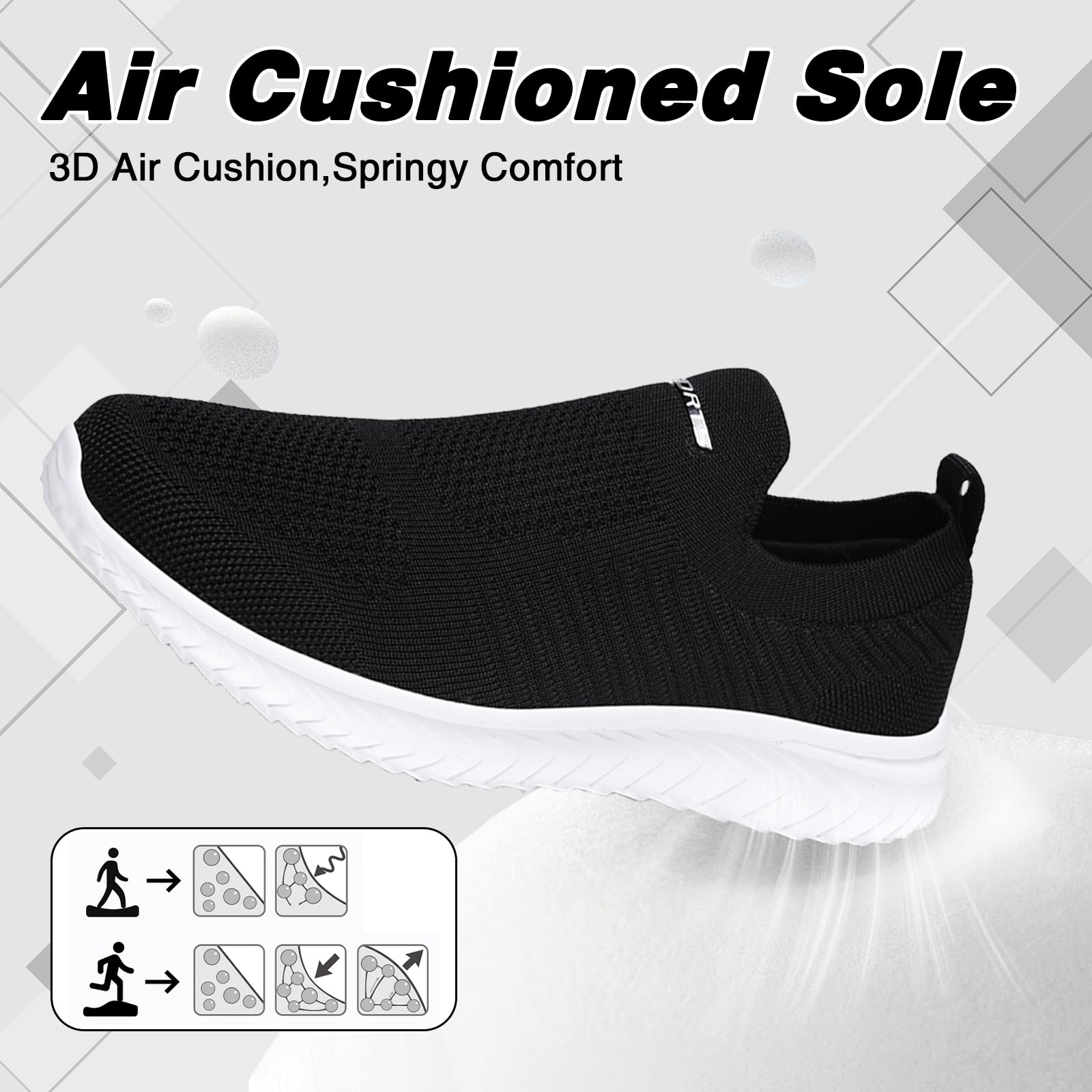 Slip on Chaussure Homme Femme Hommes Chaussures De Course Casual Chaussures De Marche Respirantes Sport Baskets Athlétiques Gym Tennis