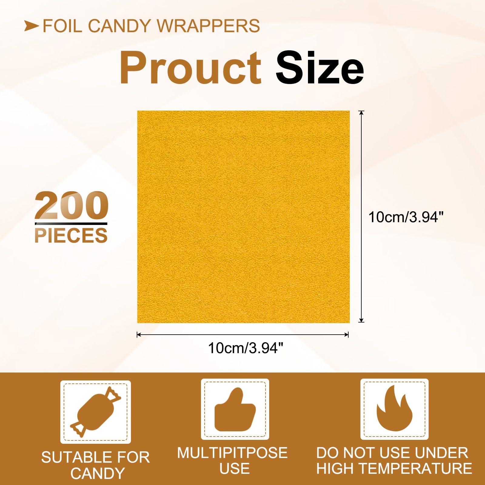 PATIKIL 4x4 Inch Foil Candy Wrappers - Image 2