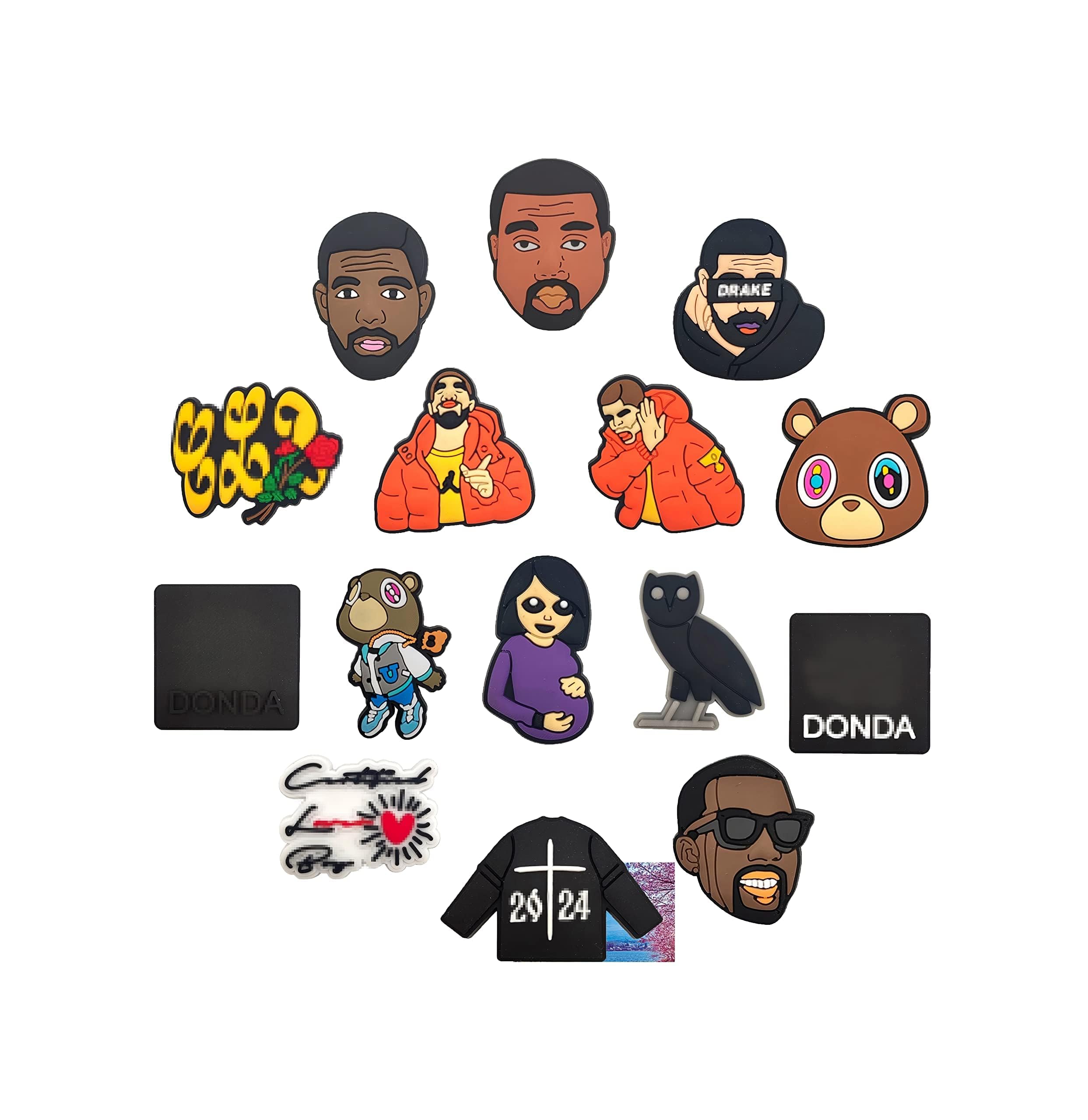 Buy MAKINGTEC Croc Charms Jibbitz, Singer Rap Star Croc Shoe Charms