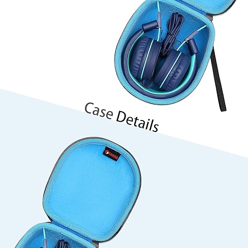 Vista 3 de Funda de auriculares para niños compatible con Elecder i37 / Noot K11 / iClever BTH12 / HS19 / BTH26 / JoySpark-T5 / Candy Bila BH03 / negro