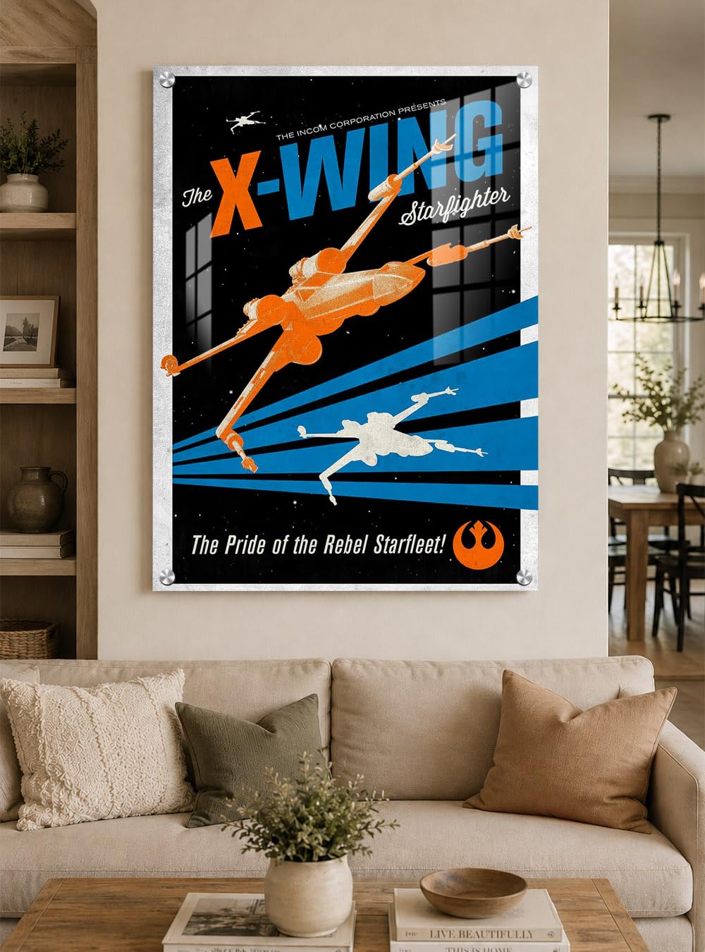 DesignSkinz Wall Art | Acrylic Glass Printed Art | Modern Decor for Living Room, Bedroom, Office, Study, Shelf (45x60inch) - The Pride Of The Rebel Starfleet