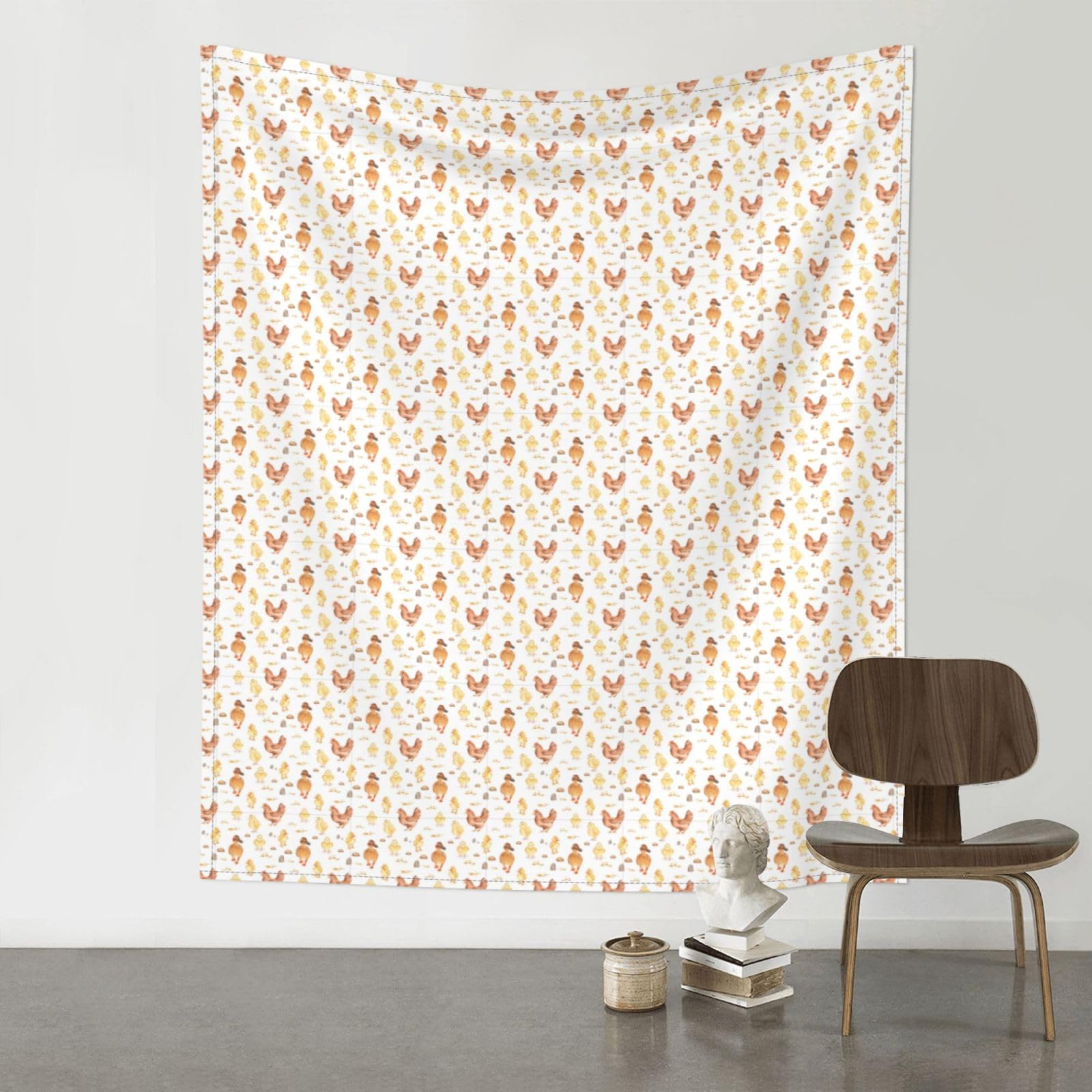 HJFCZH Chicken duck Prints Wall Tapestry 60x51in – Boho Decor Throw for Bedroom, Dorm, Beach Cover & Picnic Blanket