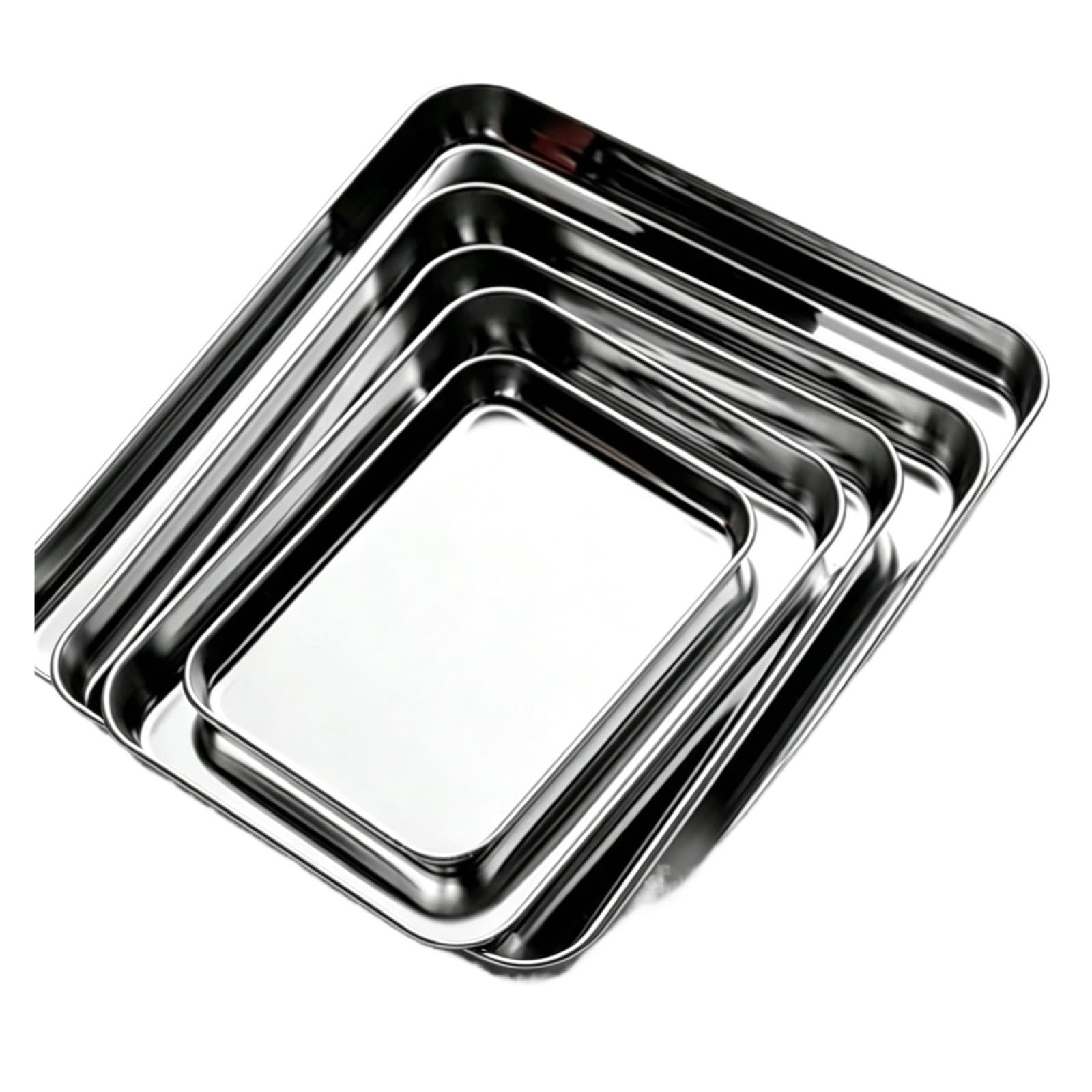 HIZON Bandeja for Hornear con Rejilla de Acero Inoxidable 304 | Horno for hornear pasteles, bandeja for barbacoa, plato, horno(20x20cm tray)