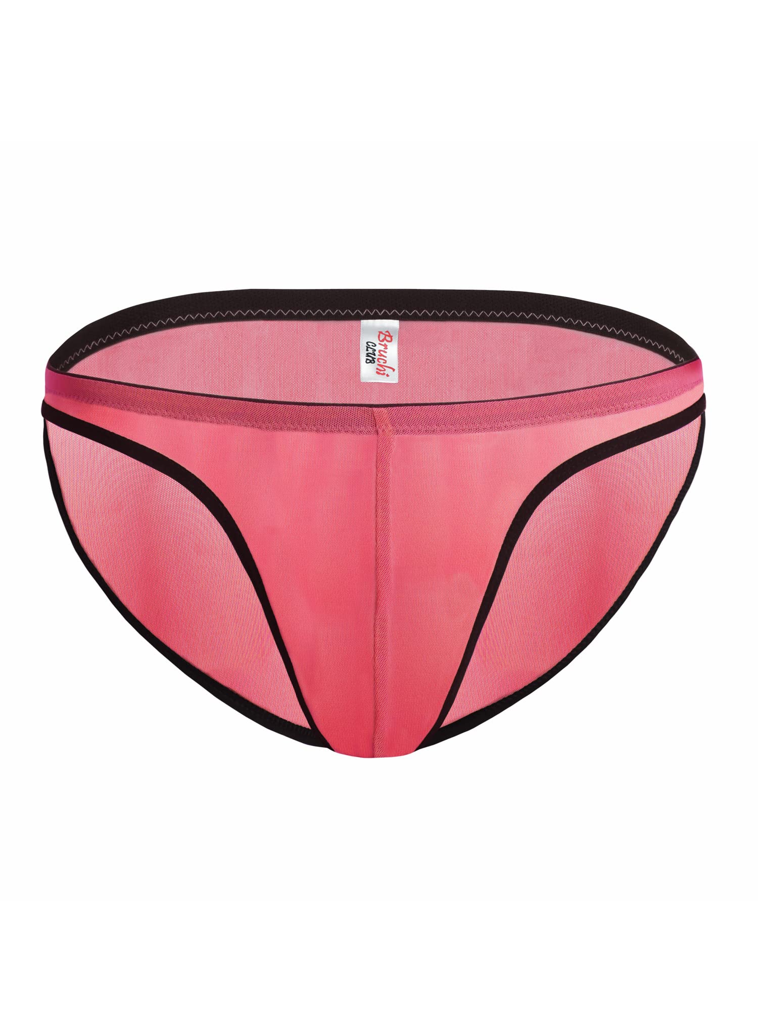 BRUCHI CLUB Men Transparent Briefs in India Living Coral