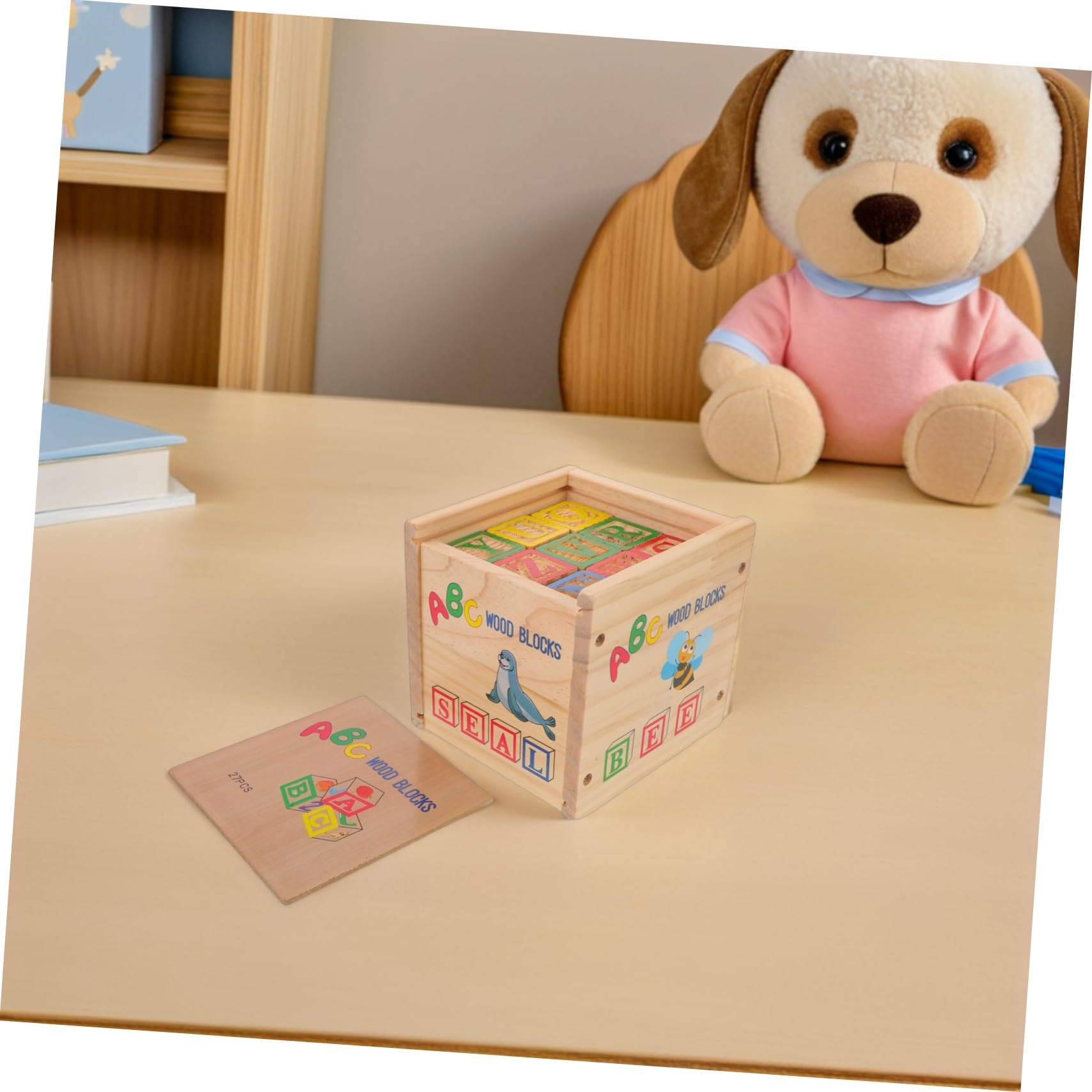 Toddmomy Bloques de Construcción Montessori de Madera 27 Piezas para Niños