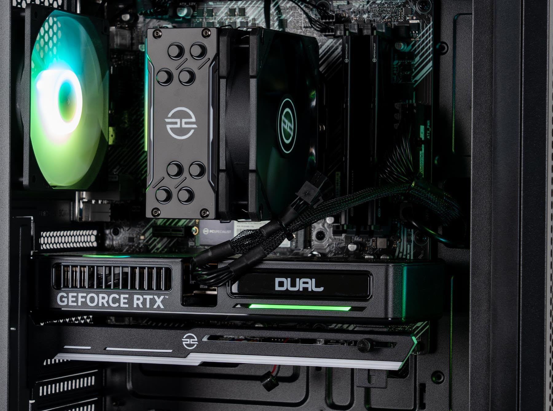 PCSpecialist Prism PC Gaming - AMD Ryzen 7 5700X 3.40 GHz 8-Core, 16 GB RAM, 8 GB GEFORCE RTX 5060, SSD 1TB M.2, Windows 11