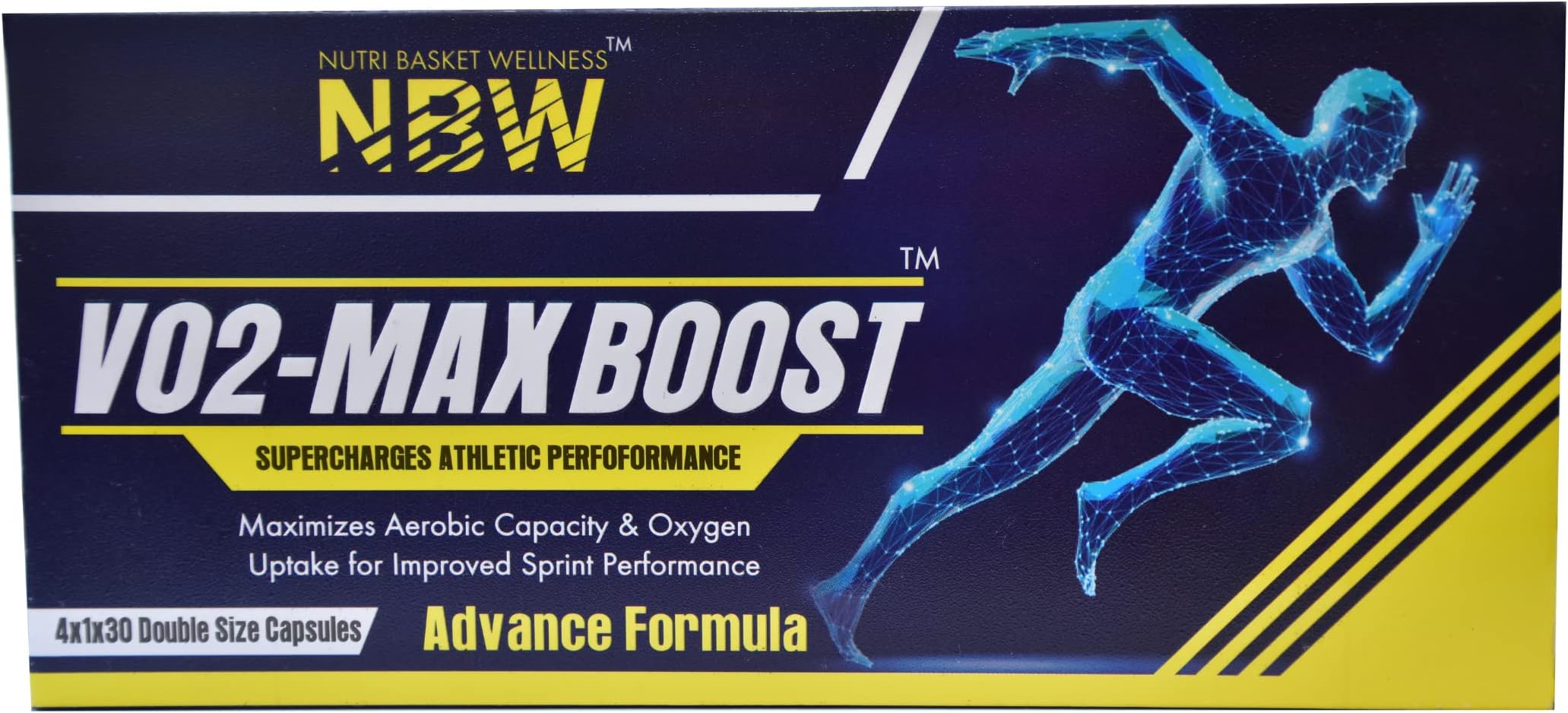 NBW VO2 Max Boost | Improves Aerobic Capacity and Oxygen Uptake | Better Sprint Performance (60 Capsules)