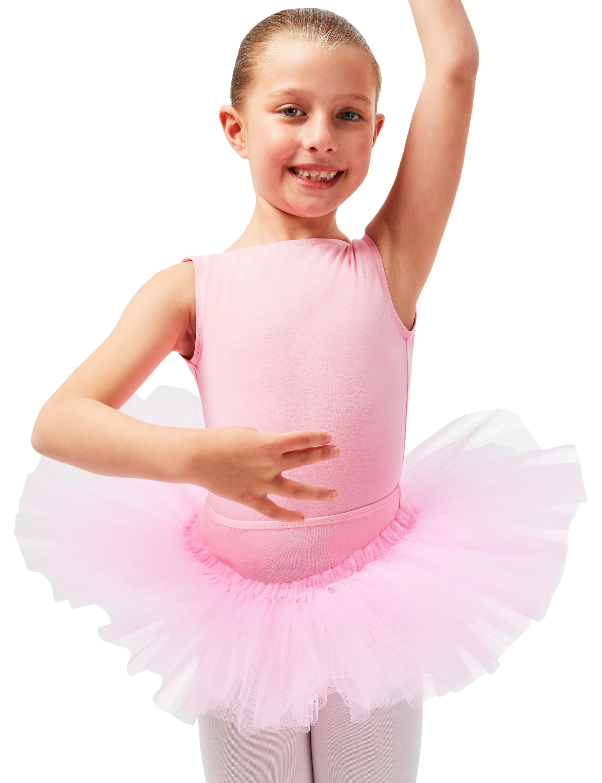 tanzmusterballet tutu skirt 'Pia' for girls - made of soft and durable cotton blend and 3 layers of tulle - in pink, black, white, light blue, purple, hot pink, navy and lavender.