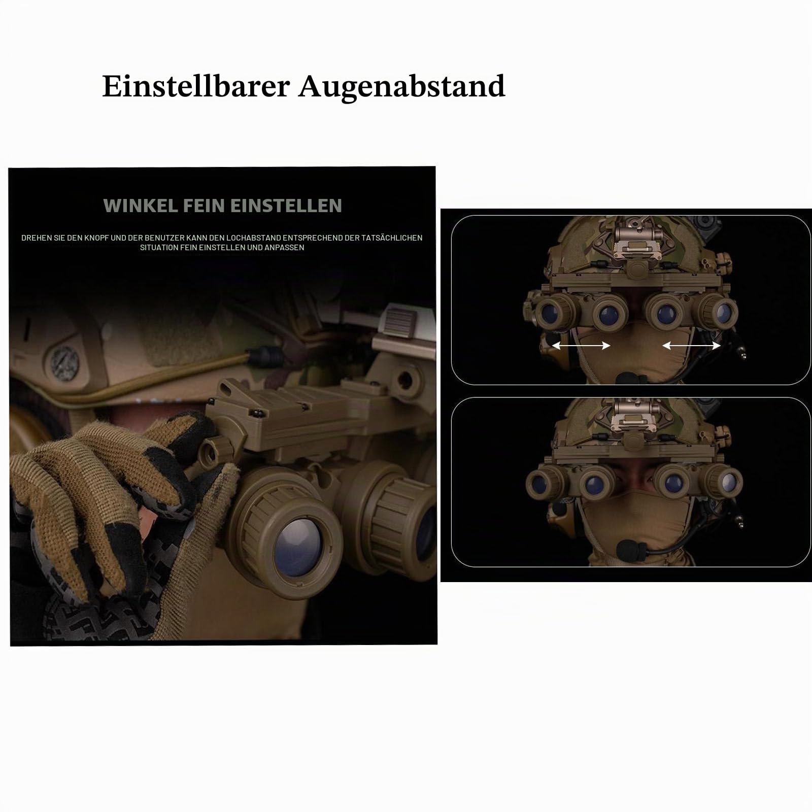Airsoft Tactical GPNVG 18 Nachtsichtbrille Attrappe Fernglas Keine Funktion NVG Modell für taktische Dekoration und Requisiten