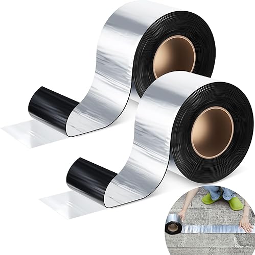 2 rollos de cinta intermitente impermeable para sellado de parches de 4 pulgadas x 32 pies, cinta autoadhesiva para techo para reparación de puertas