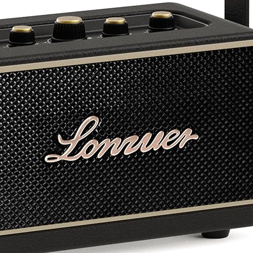 Miniatura 9 de Altavoz Bluetooth de madera portátil retro sin distorsión de 10000 mAh, 80 W, con micrófono inalámbrico, entrada USB AUX para adultos, fiesta en