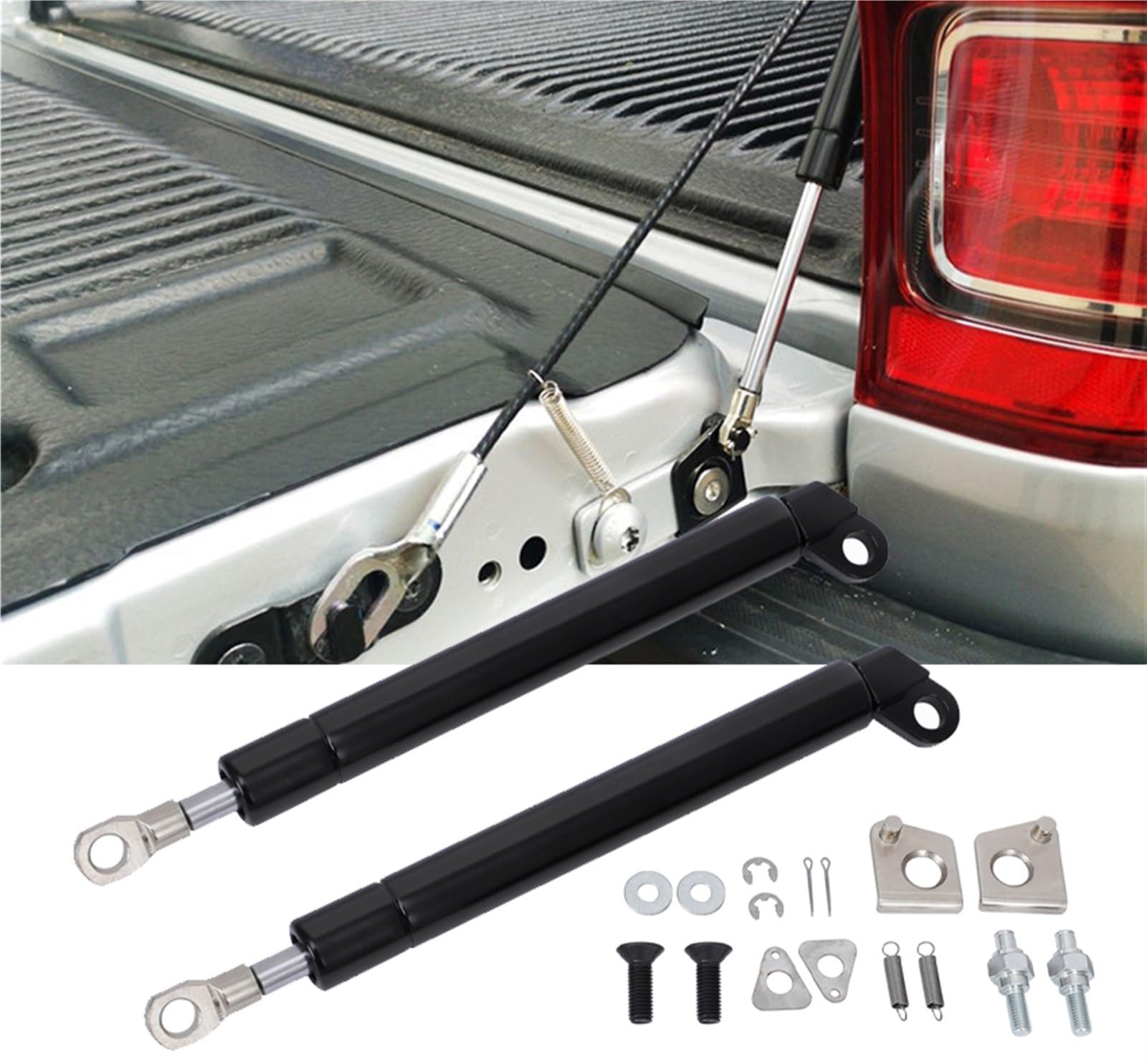 Achterklep Gasveren Motorkap, Achterklep Motorkap Gasveren Lift Veersteun Lifters Compatibel met BT-50 Ford PX Ranger Pick-up Truck