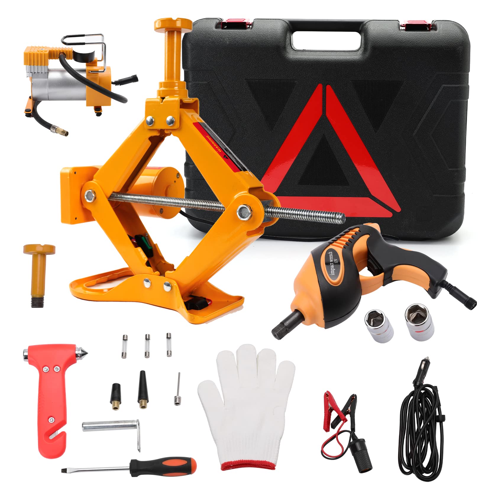 Photo 1 of FEANISIFEI All-in-One Electric Car Jack Kit 3 Ton 12V Electric Car Jack with Impact Wrench Inflatable Pump