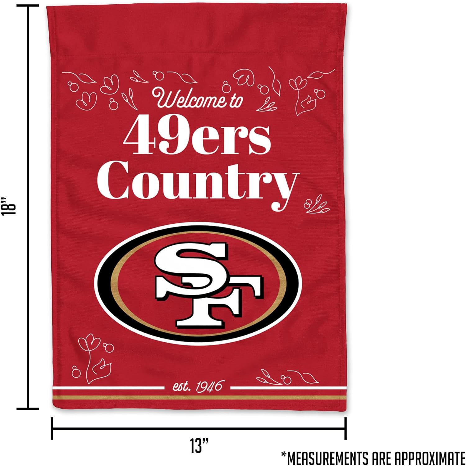 Rico Industries NFL Football 13" x 18" Double Sided Garden Flag