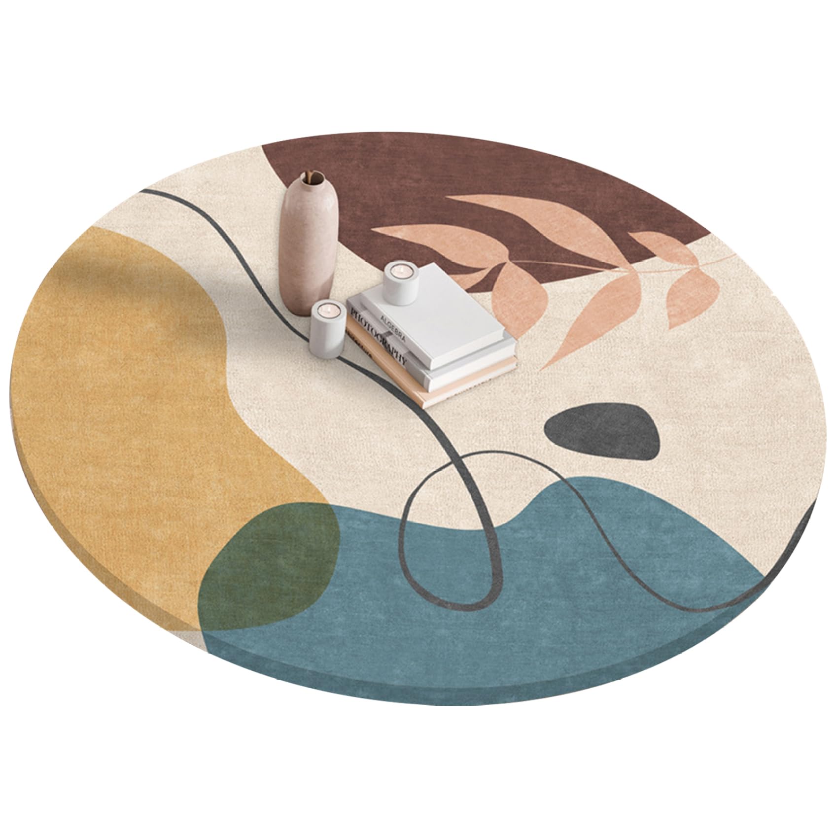 Nappe ronde de 47 pouces imperméable idéale pour repas de mariage