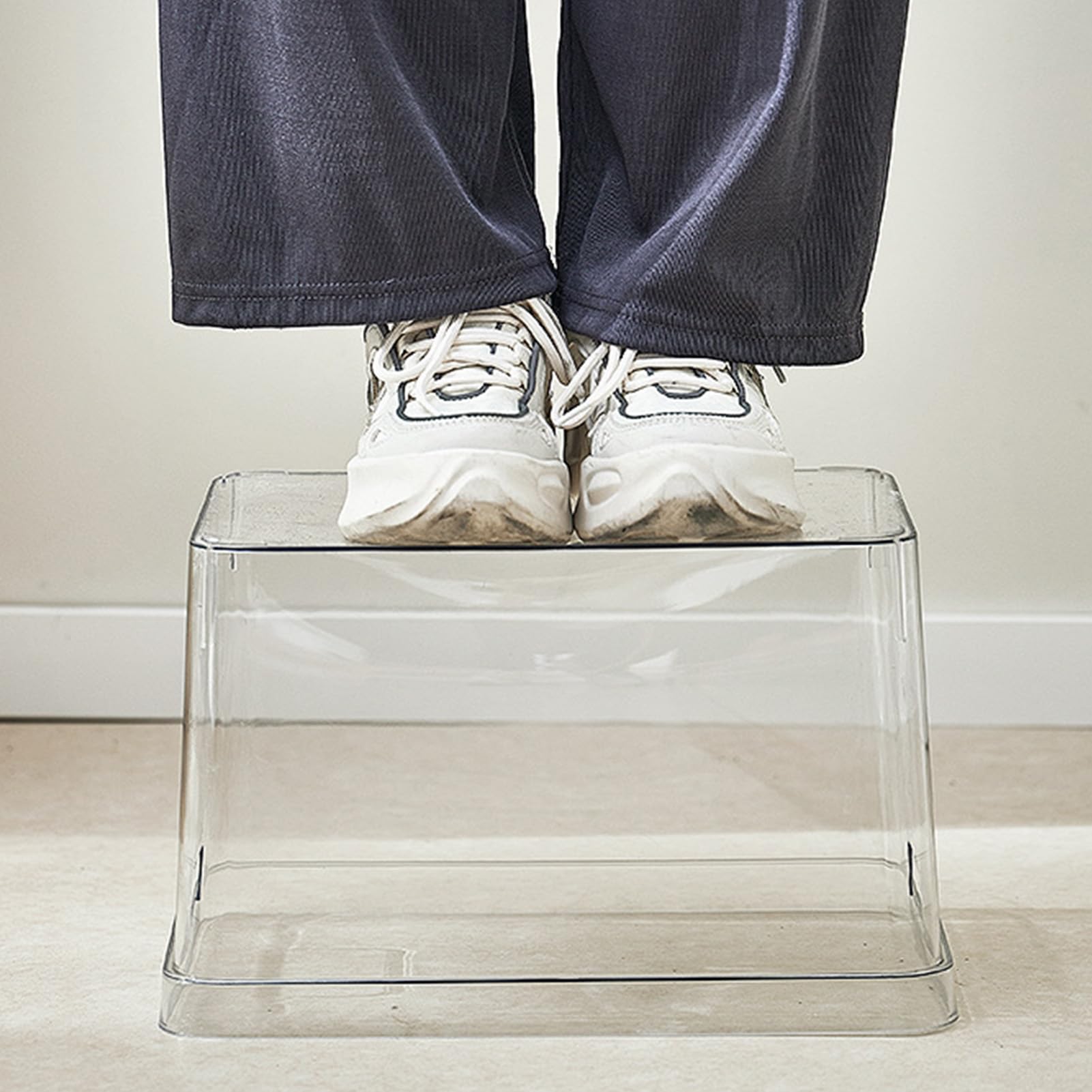 Acuario DIY, decoración de Escritorio Transparente, Acuario de Mesa de Pet Transparente con Flujo de Agua simulado, fácil de Limpiar, decoración para el hogar en Interiores, Ideal (l)