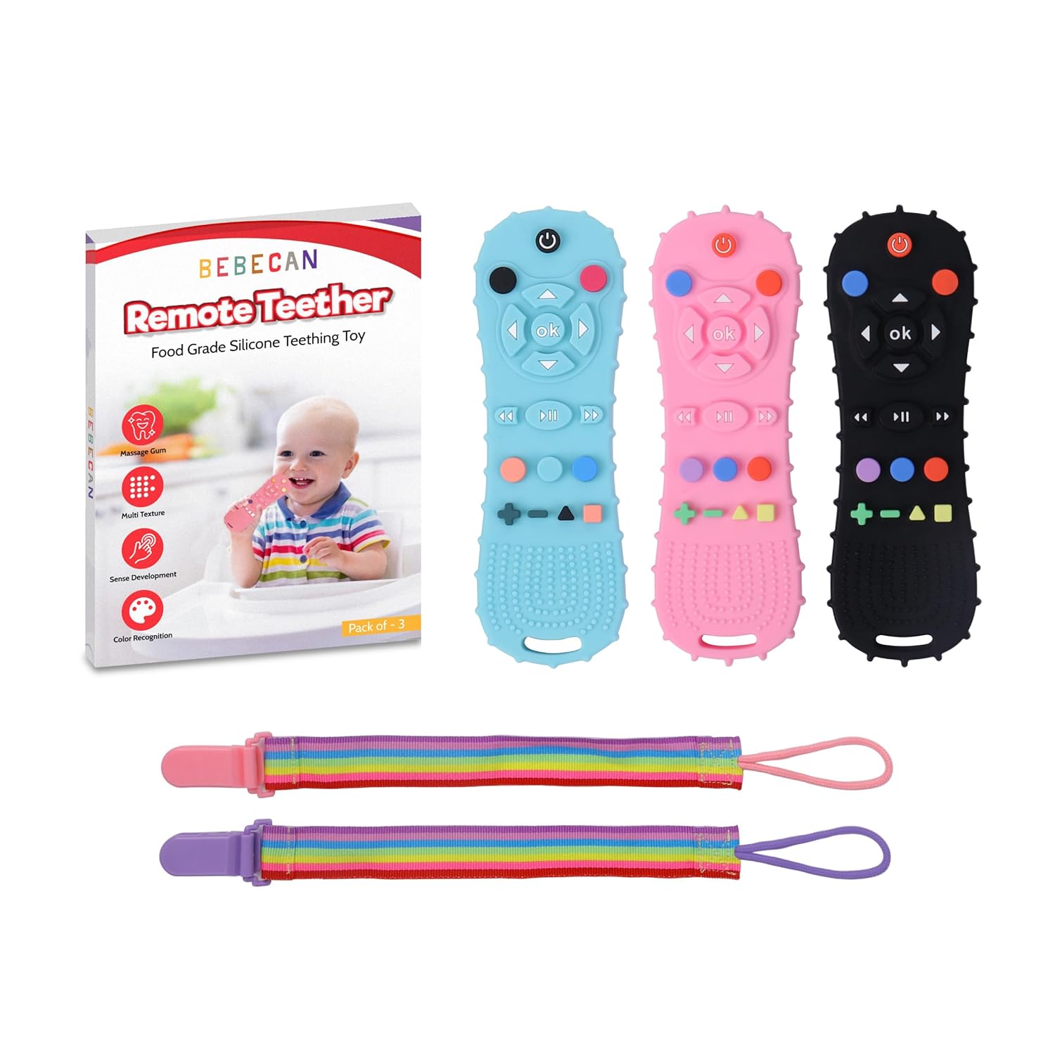 BEBECAN Silicone Baby Remote Teether The Perfect