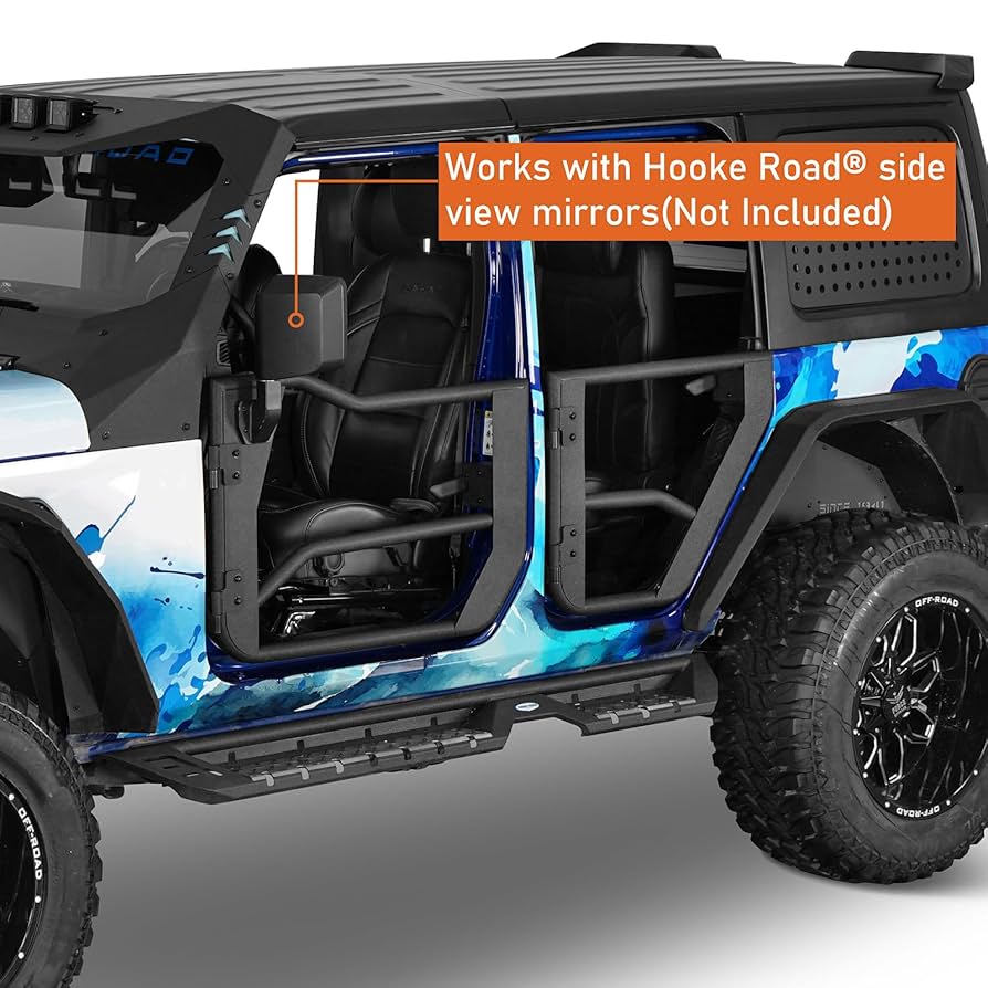 ジープ・ラングラー JK/JL/JT 4スチールチューブドア セミドアミラー付き ジープ・ラングラー JK/JL/JT 4スチールチューブドア セミ