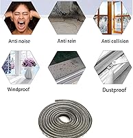 Vista 6 de Tira de sellado de 32.8 pies autoadhesiva para ventanas y puertas, burlete para insonorización del hogar, a prueba de viento y polvo, mayor