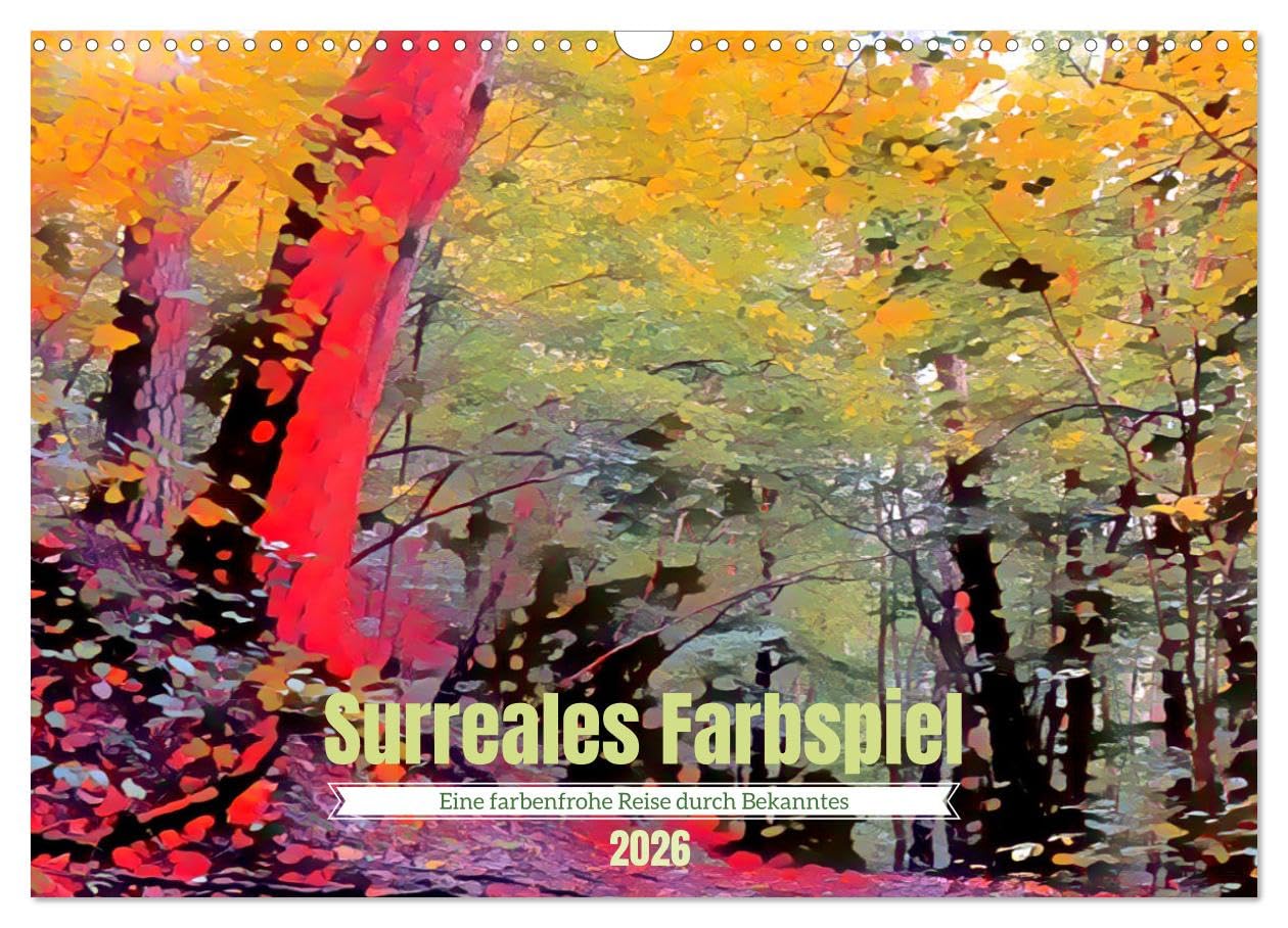 Surreal play of colors UK-Version (Wall Calendar 2026 DIN A3 Landscape), CALVENDO 12 Month Wall Calendar โ image 1