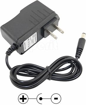 Generic DC 6V 2A Switching Power Supply Adapter Reverse Polarity Negative Inside