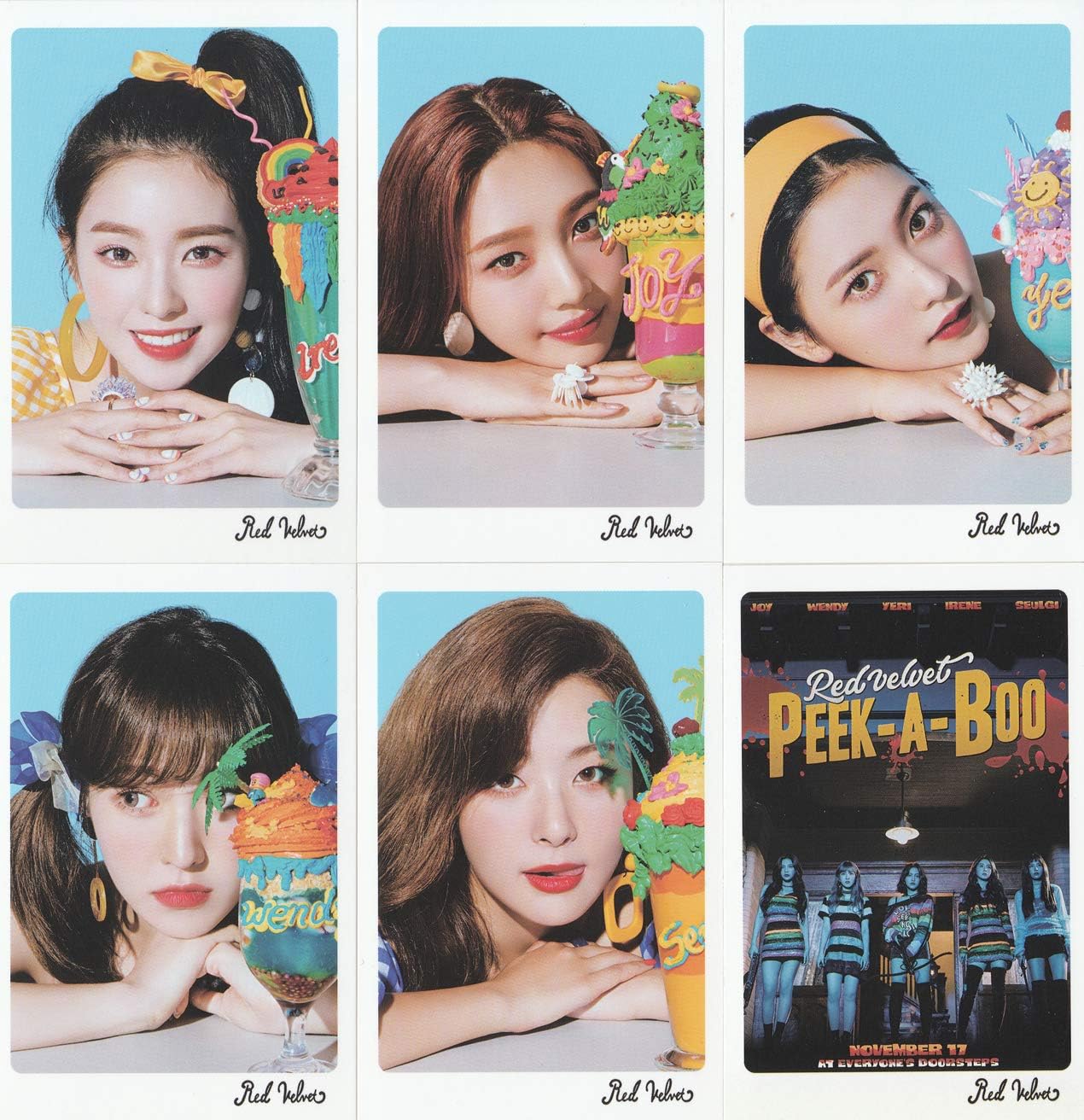 K-POP Group 2020 New Photo Message Card 56pcs set (Postcard / 56sheets) (REDVELVET) - Image 2