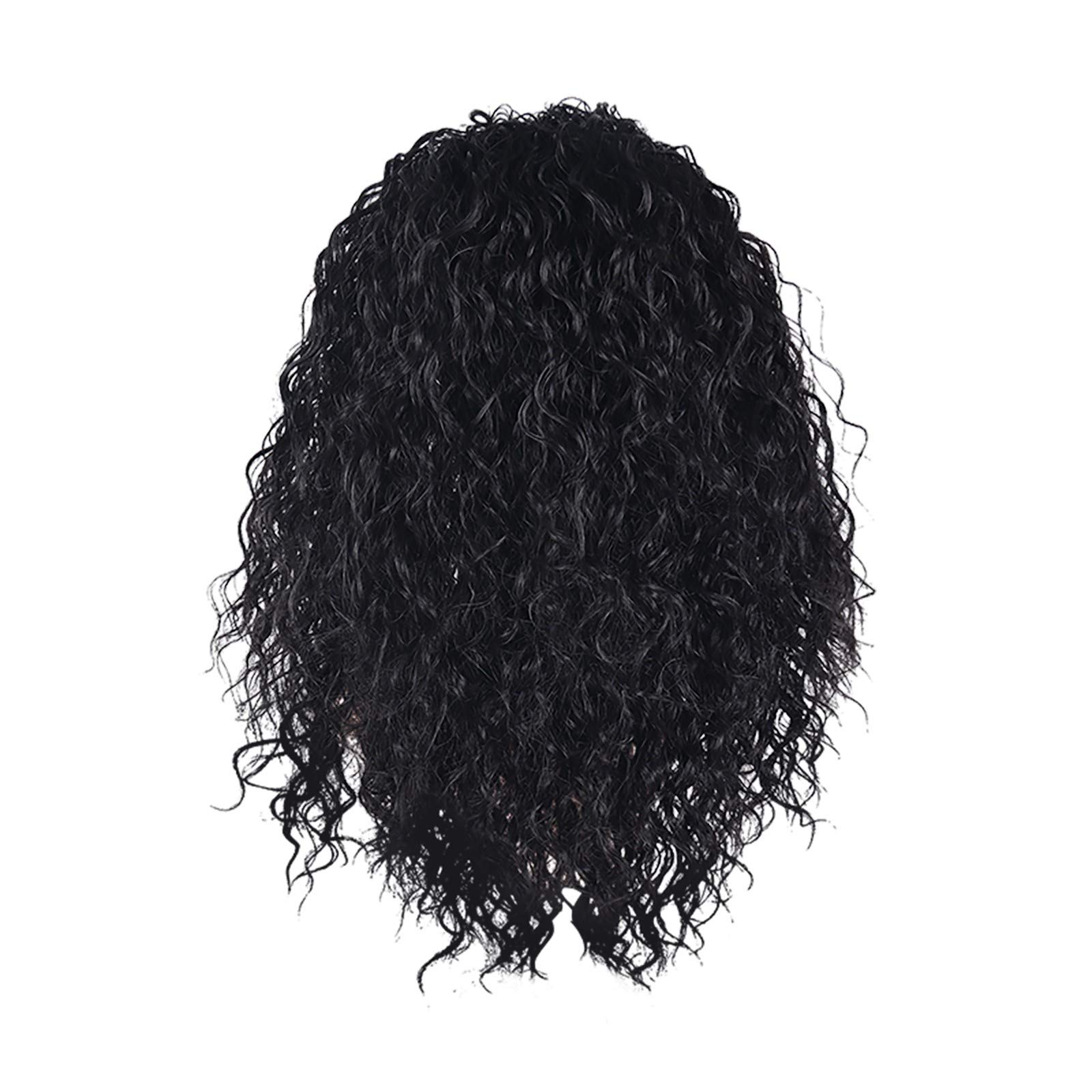 Bandana Hair Band Wig Ice Ribbon Wig Fashion Mob Hair Treatment Monster Bride Wig Wig Cap Curly Lion Wig No Lace Human Hair Wigs