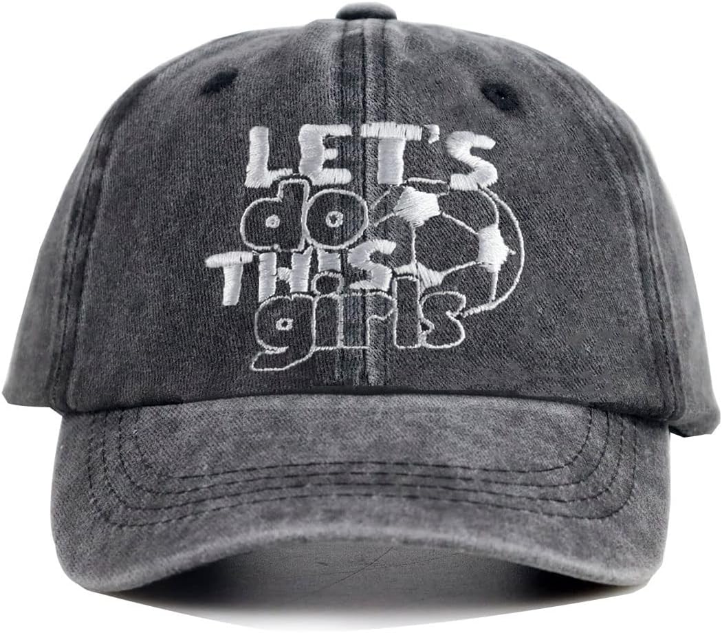 KKMKSHHG Girls Soccer Team Gifts, Toddler/Youth (3-10 years) Baseball Cap, Cotton, Soccer Girls, Unisex, Classic, Adjustable, Sports, Outdoor