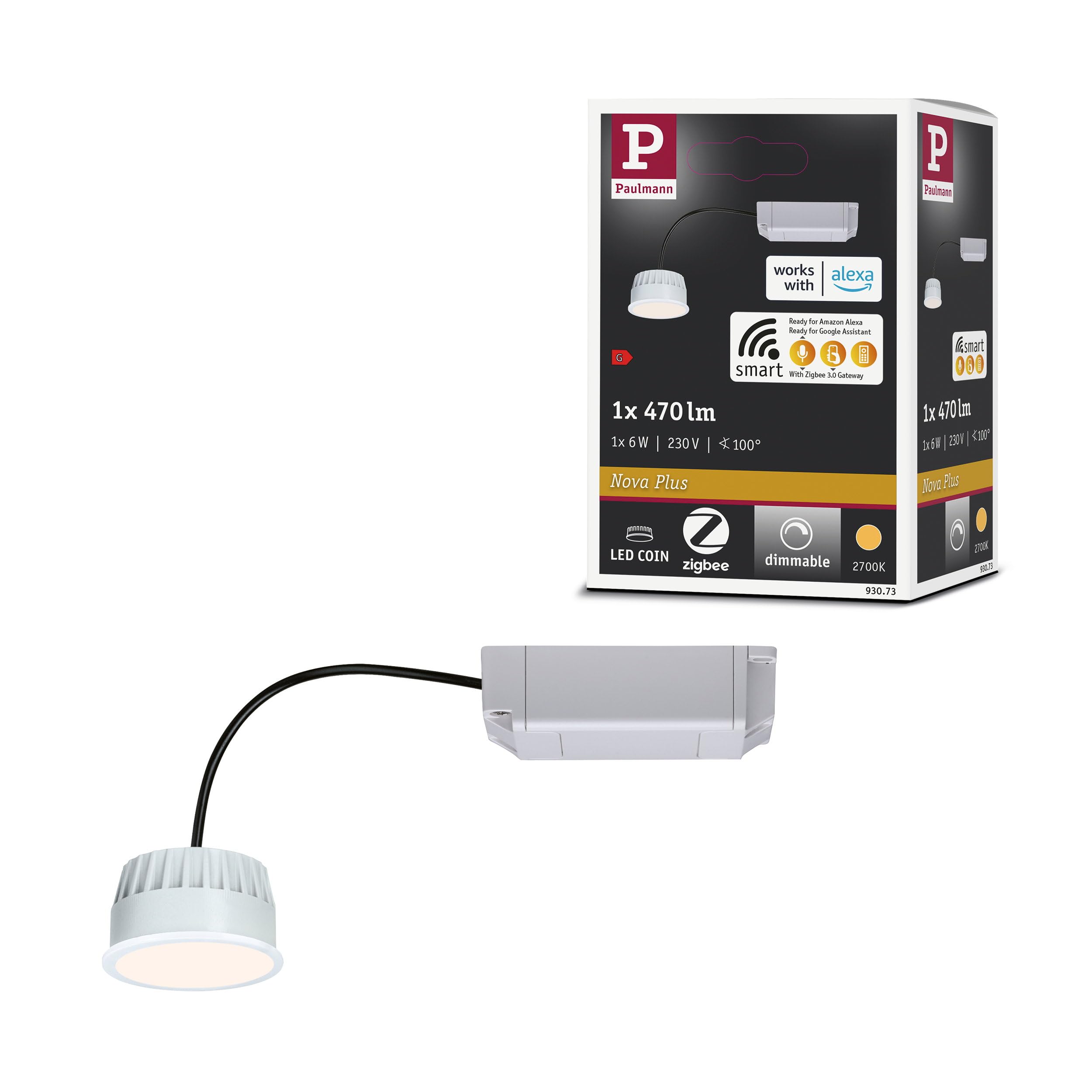 Paulmann Opal White Zigbee Coin Led Module 470 Lm