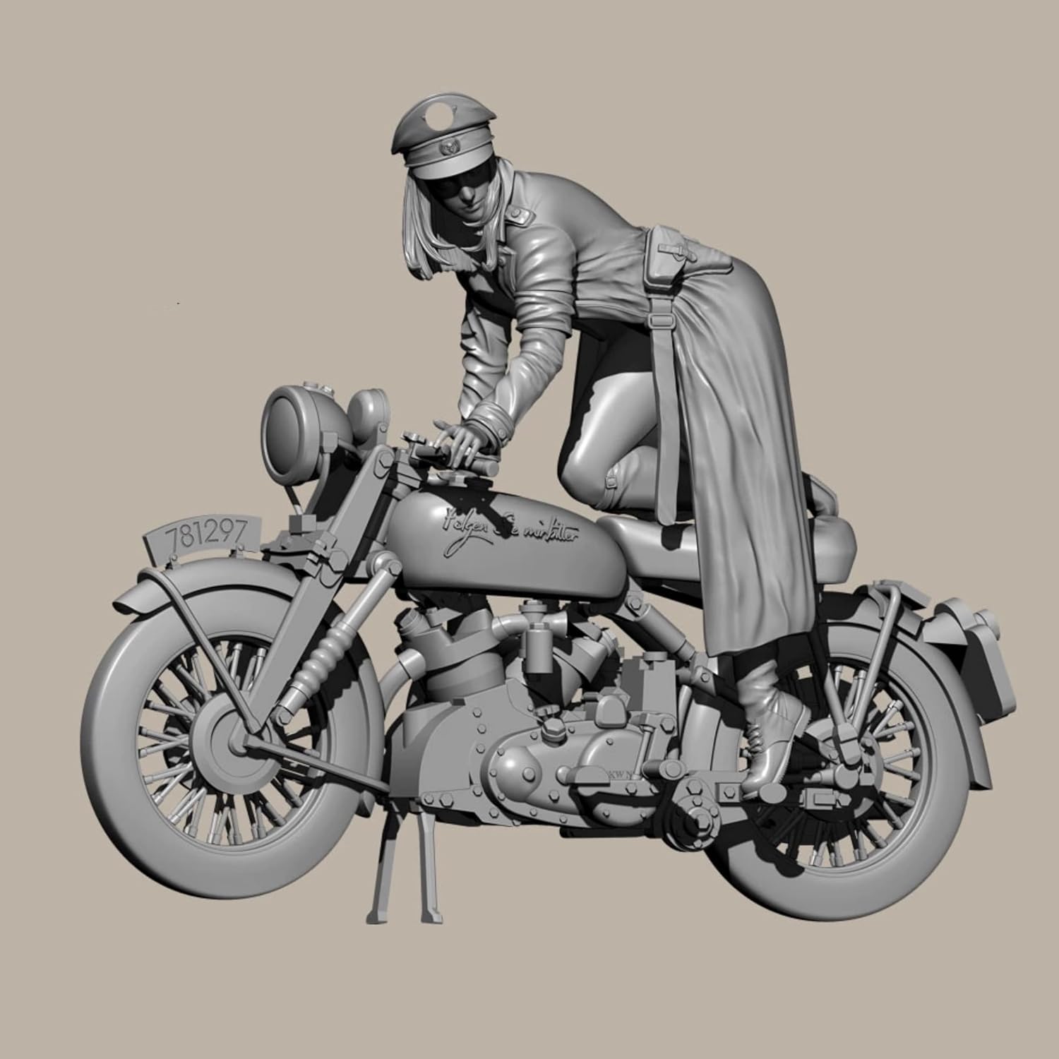 AERUIKJS 1/24 WWII Female Soldier Resin Model Kit Unpainted and Unassembled Soldier Resin Model Kit //P9o2A2 AERUIKJS 1/24 WWII Female Soldier Resin Model Kit Unpainted and Unassembled Soldier Resin Model Kit //P9o2A2