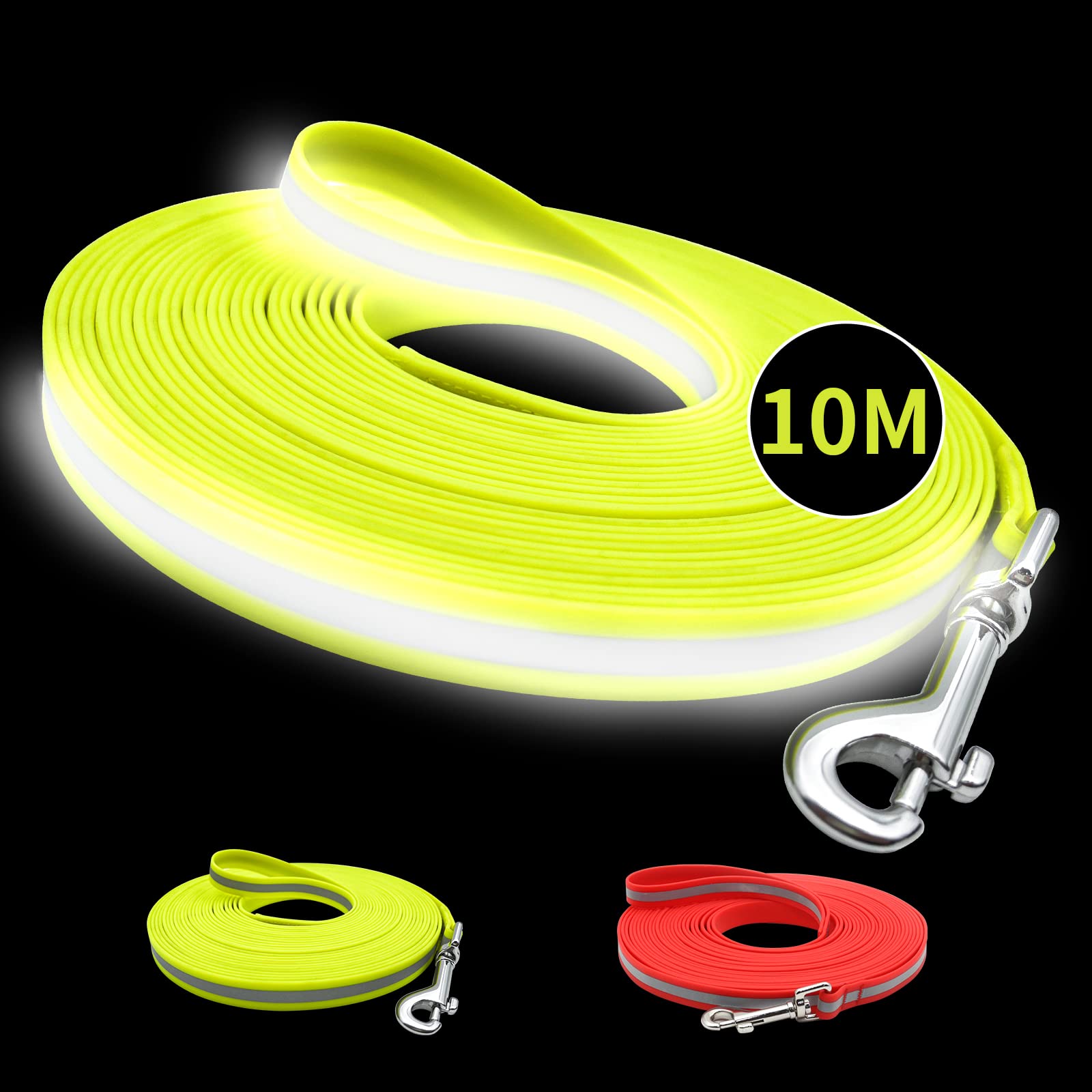 LaRoo Wasserfeste Hundeleine – 120 Cm, PVC-beschichtet, Mit Sicherheitskarabiner, Für Alle Hundegrößen