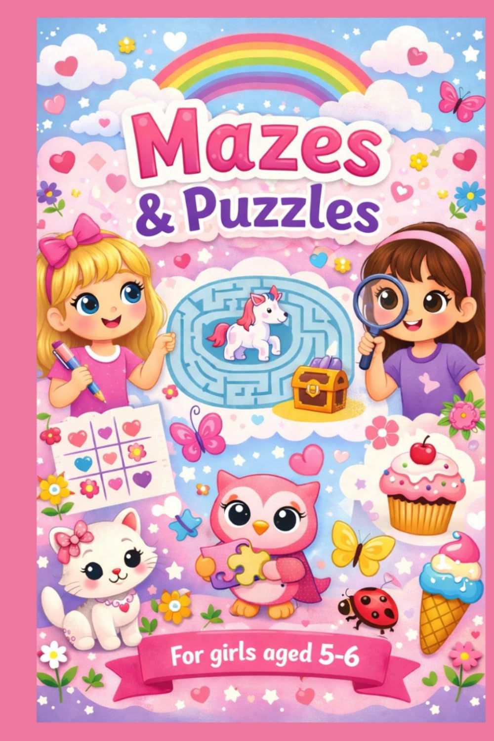 Mazes & Puzzles: Fun Activity Book for Kids
