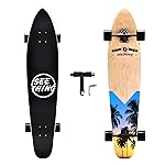 42 Inch Longboard Skateboard Complete Cruiser,The Original Artisan Maple Skateboard Cruiser for Cruising, Carving, Free-Style and DownhillSeaside