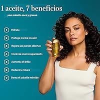 Vista 2 de OGX Renewing + Aceite de Argán de Marruecos para el Cabello, tratamiento de suero penetrante extra fuerte para cabello seco, dañado, encrespado