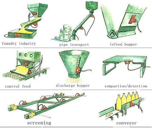 Miniatura 7 de G 18" vibradores industriales de la turbina, vibradores neumáticos silenciosos de la turbina para la tolva, vibrador industrial de oro GT-8