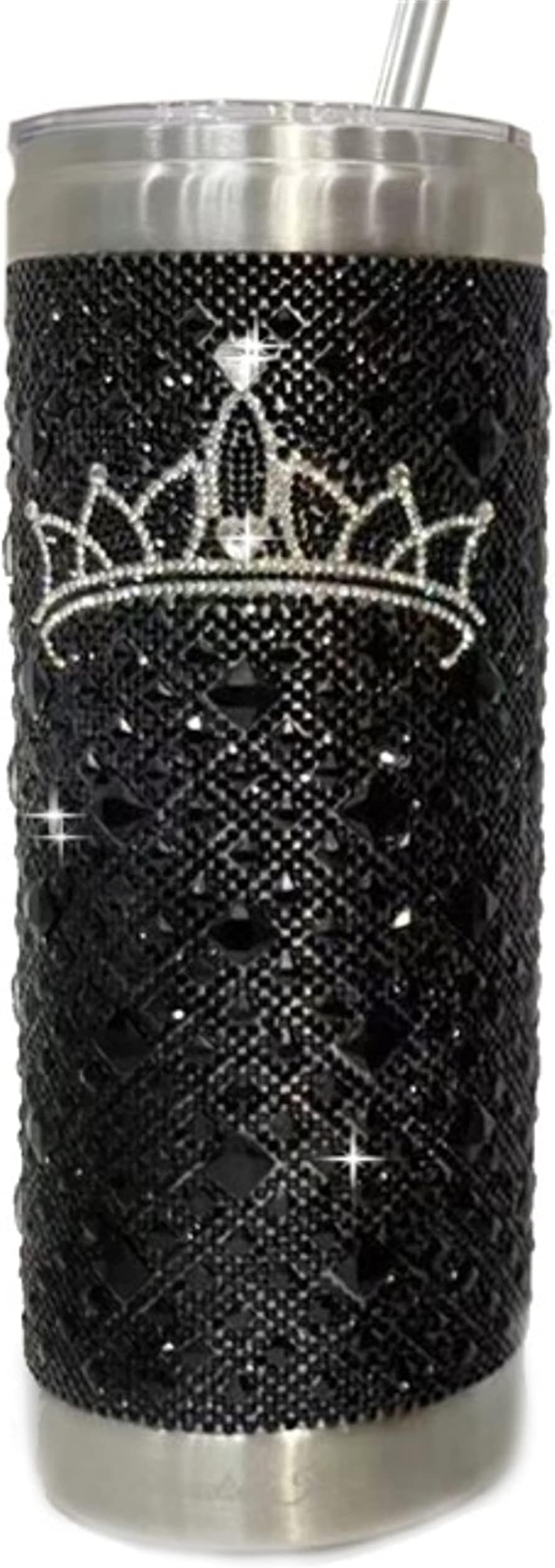 Jacqueline KentJKT104.BK Crowned Jewel Collection Tumbler Black 20 Ounces