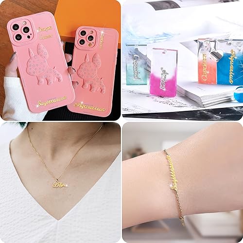 Miniatura 3 de 72 dijes de palabras del zodiaco, oro y plata, doce constelaciones, dijes de aleación del zodiaco para uñas, colgante para hacer joyas, moldes de