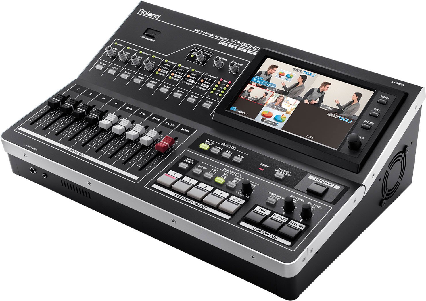 Amazon | Roland ローランド マルチフォーマットAVミキサー VR-50HD 