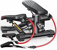 Vista 1 de KeppiFitness Steppers for Exercise at Home, Stair Stepper with Resistance Bands for Home Cardio Exercise - FITSTEP Series